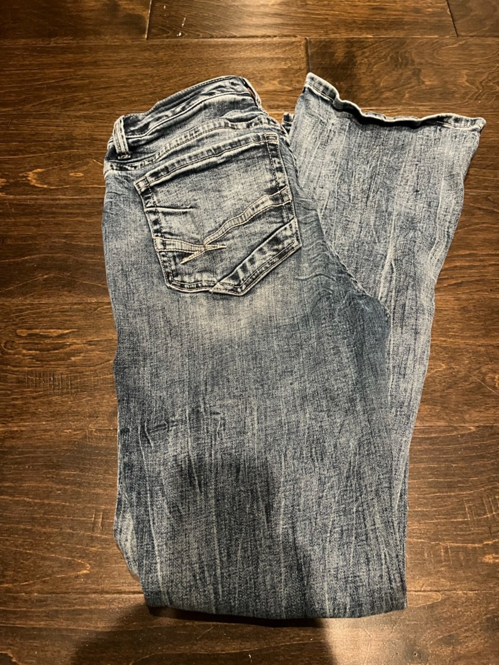 BKE Women's Faded Blue Boot Cut Jeans